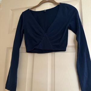 Emma & Sam navy crop top